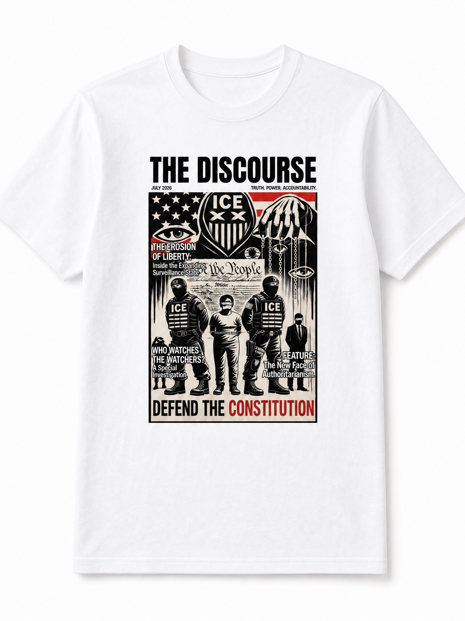 Disclosure Graphic Tee – Defend The Constitution