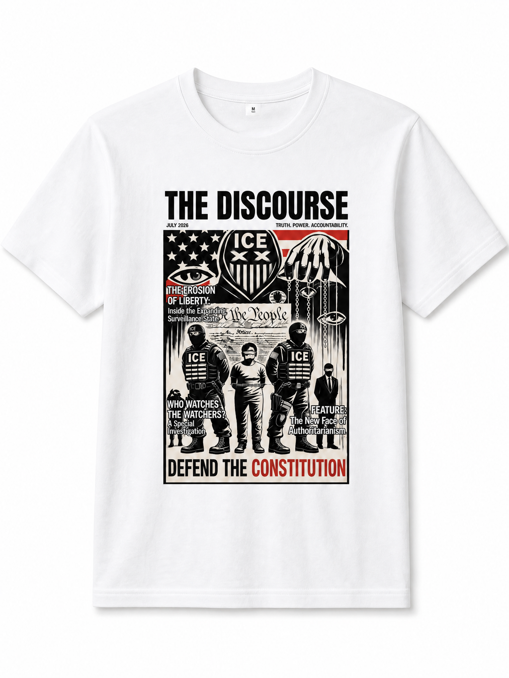Disclosure Graphic Tee – Defend The Constitution