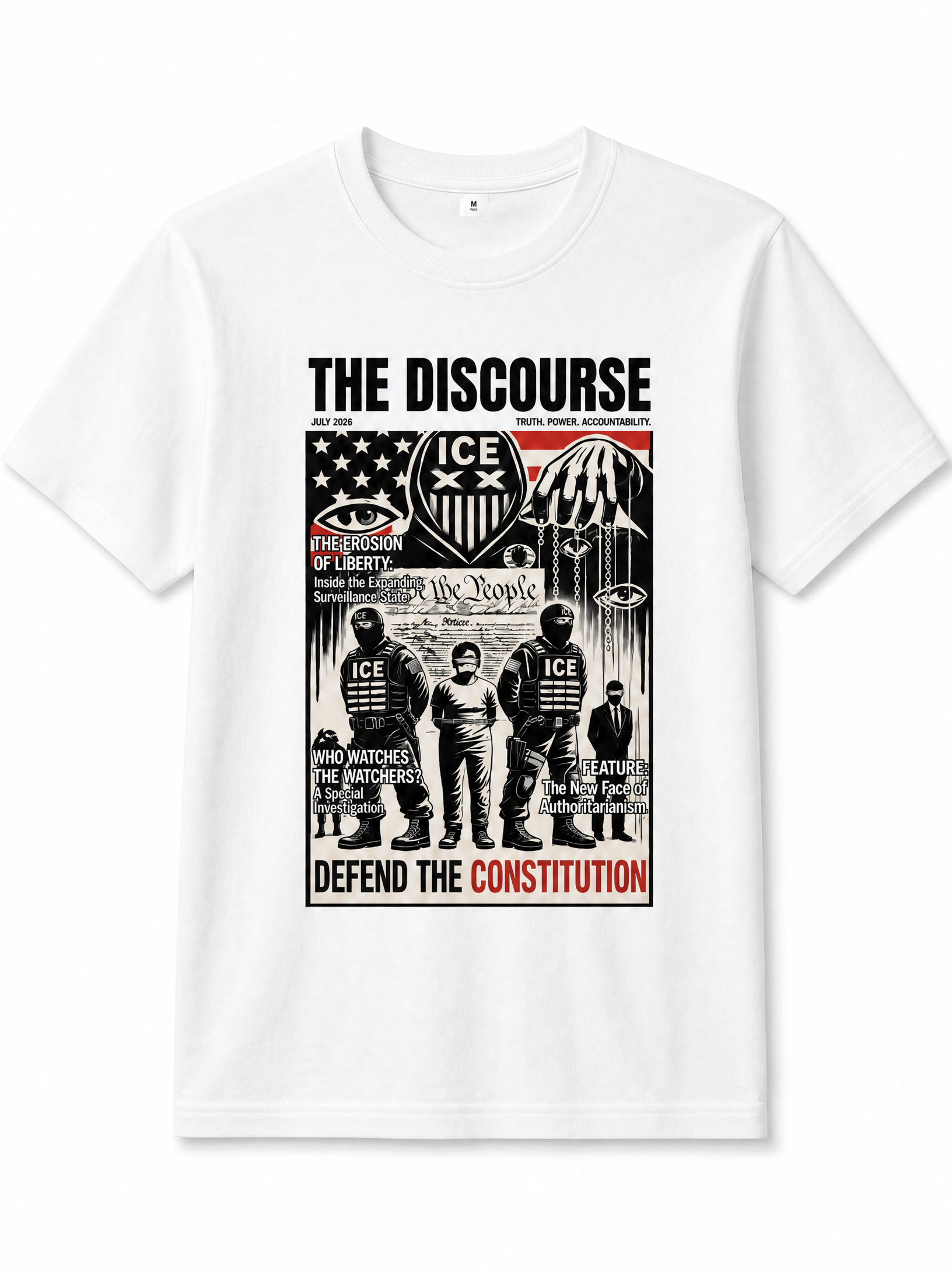 Disclosure Graphic Tee – Defend The Constitution