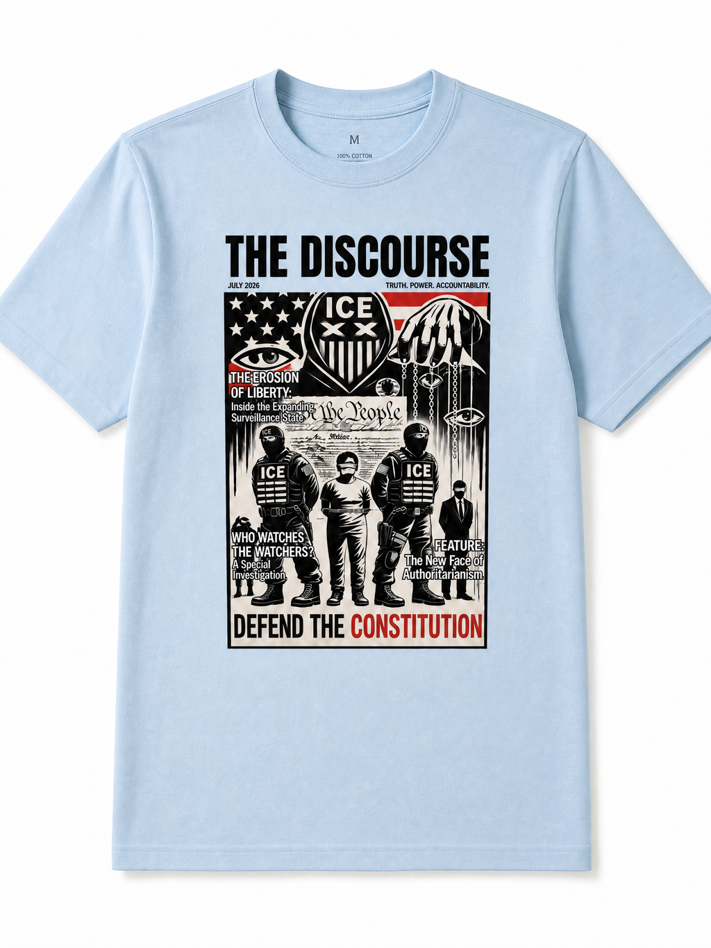 Disclosure Graphic Tee – Defend The Constitution